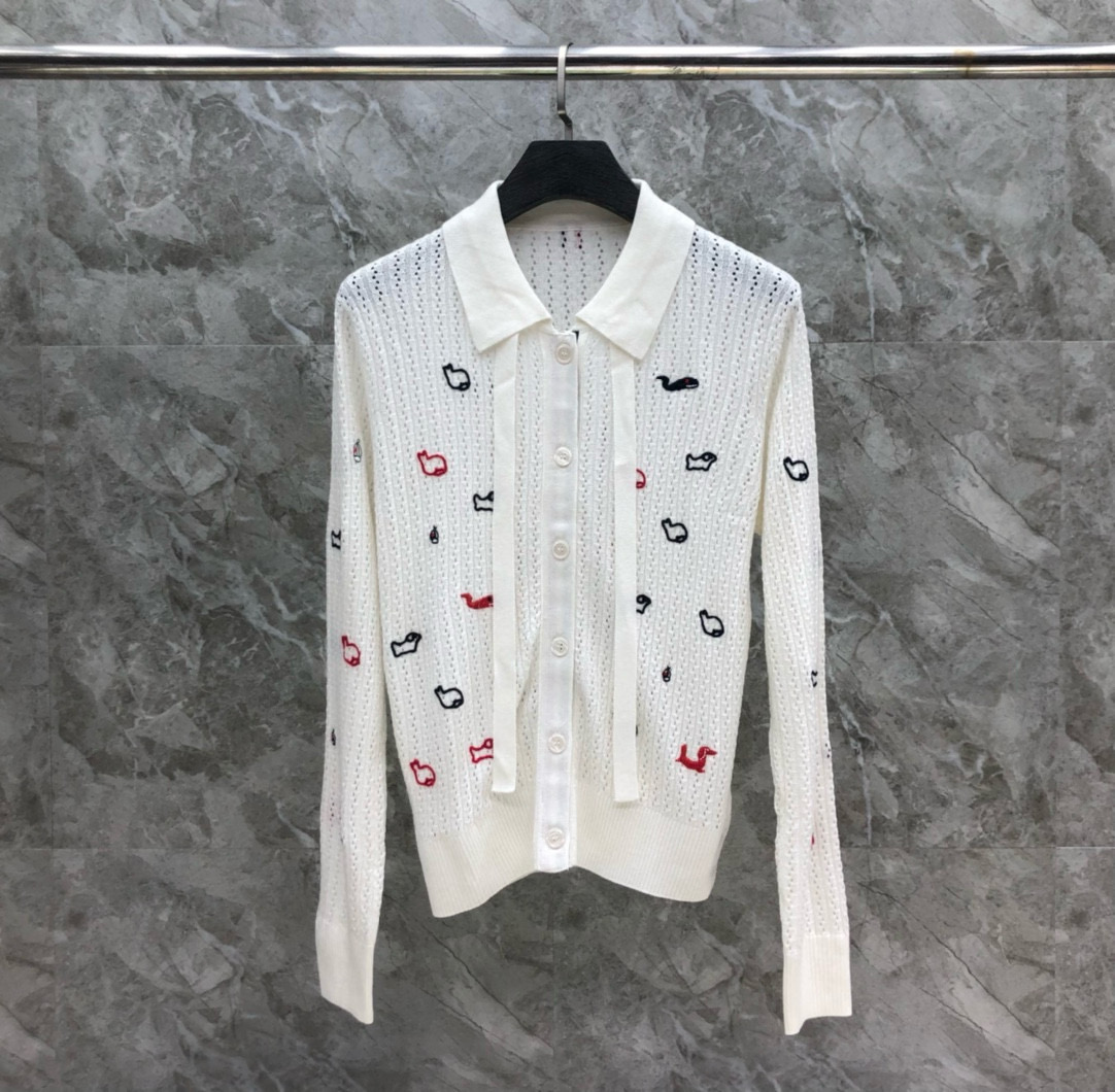 톰브라운 여자 가디건