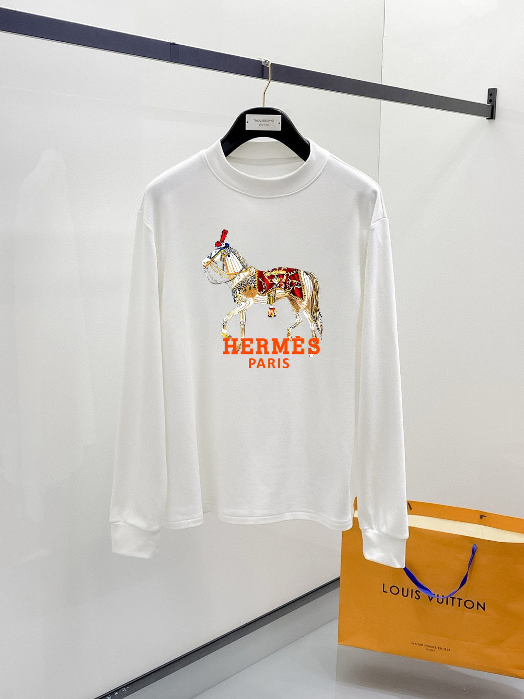 에르메스 2컬러 남자 맨투맨 후드티