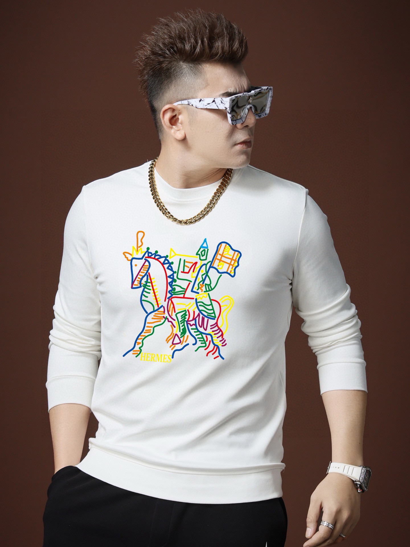 에르메스 6컬러 남자 맨투맨 후드티