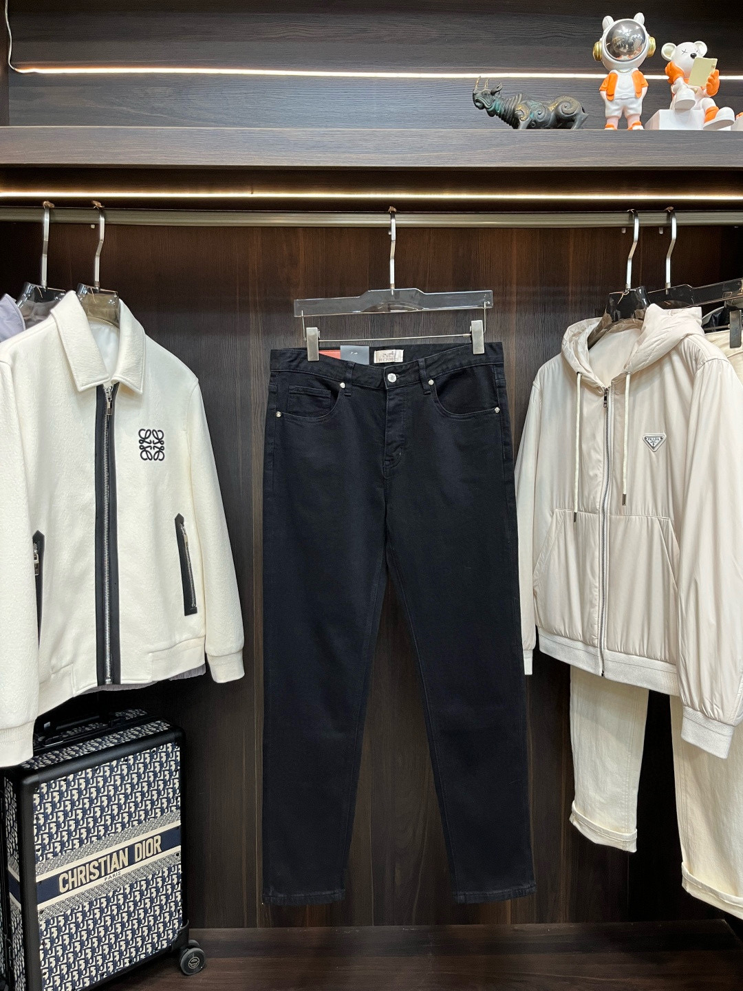 에르메스 2컬러 남자 청바지