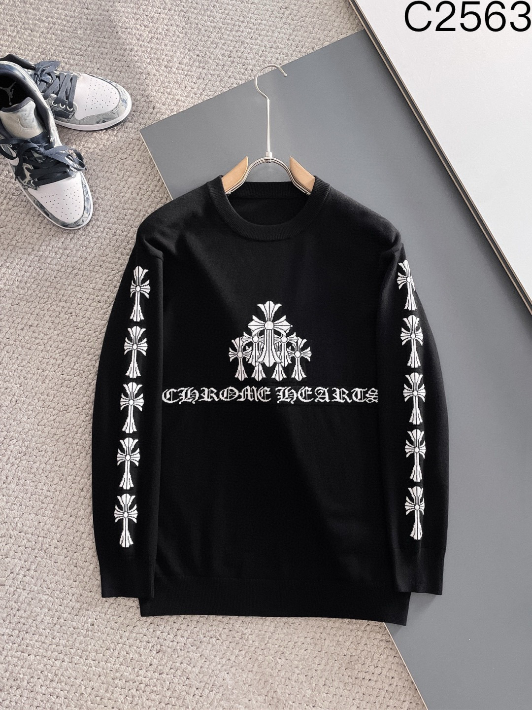 크롬하츠 3컬러 남자 니트