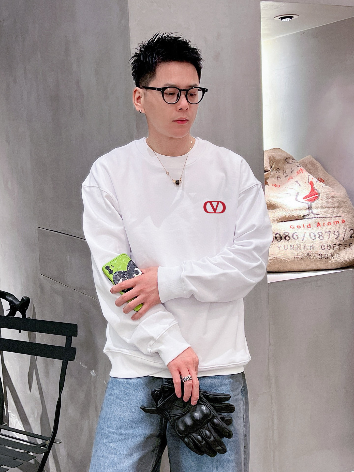 발렌티노 남자 맨투맨 후드티