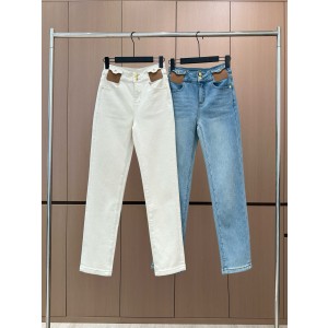 샤넬 2컬러 여자 청바지