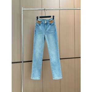 샤넬 2컬러 여자 청바지