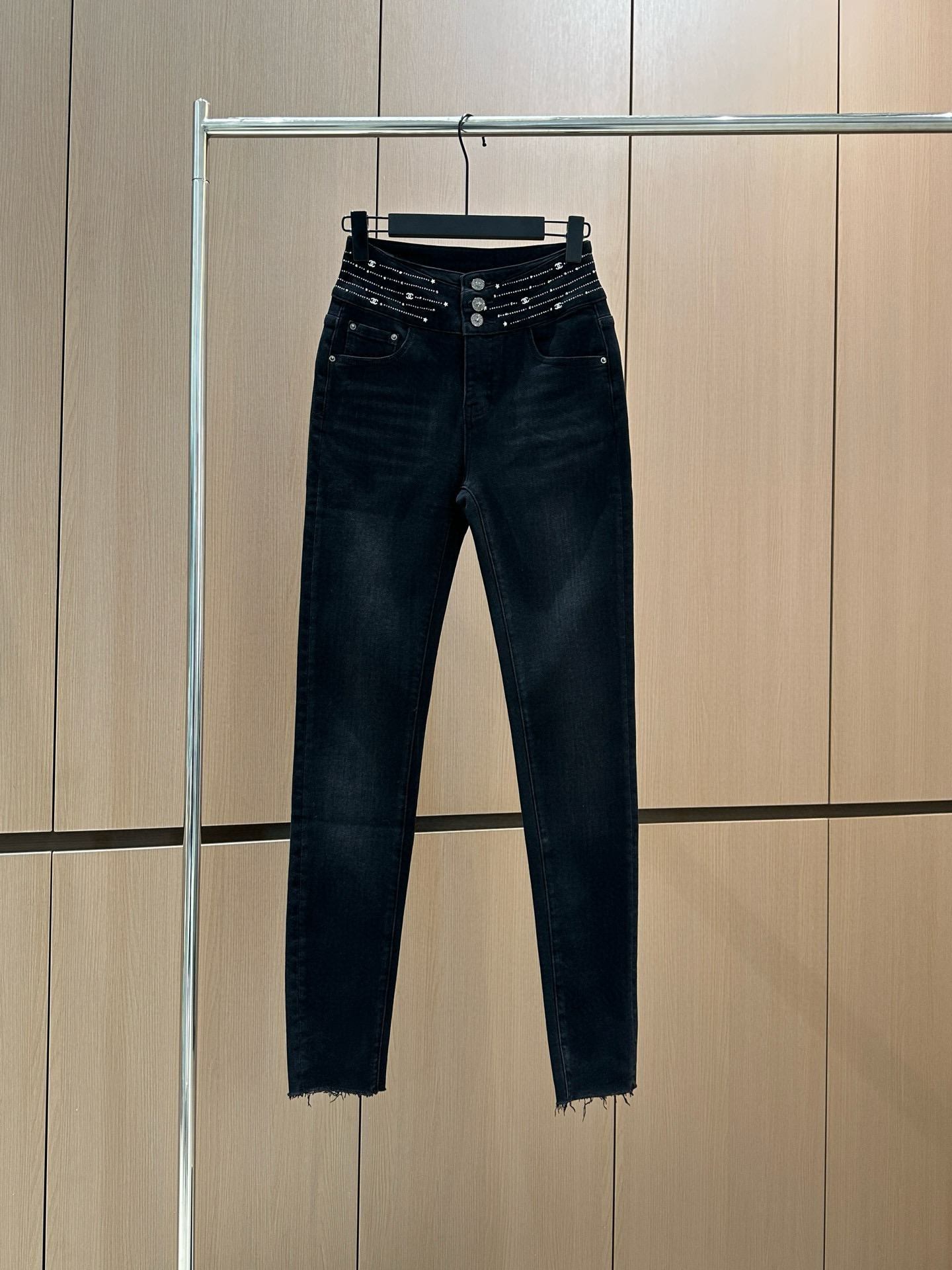 샤넬 2컬러 여자 청바지