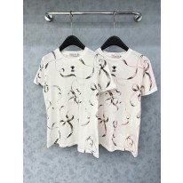 디올 2컬러 여자 반팔