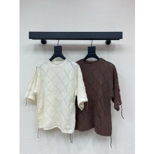 디올 2컬러 여자 반팔