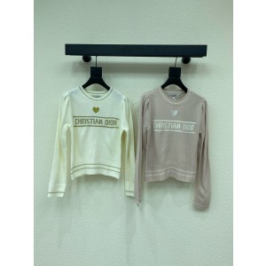 디올 2컬러 여자 니트