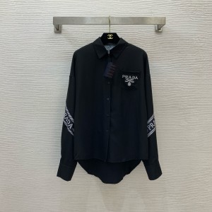 프라다 2컬러 여자 셔츠