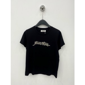 미우미우 2컬러 여자 반팔