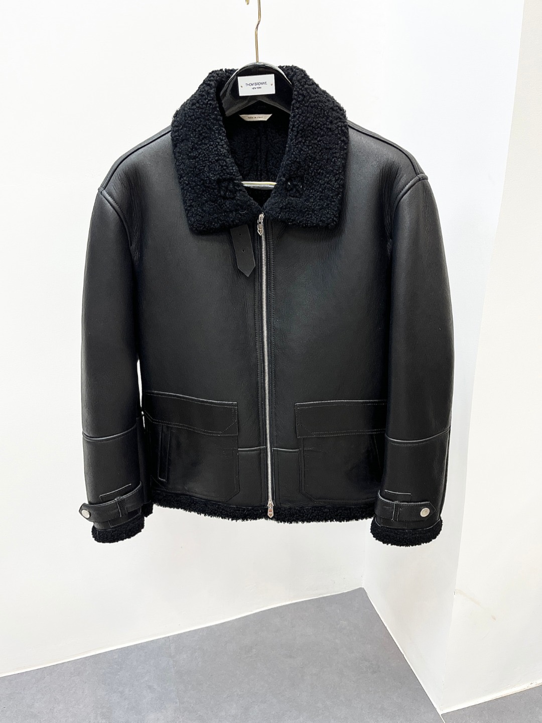 에르메스 양가죽 자켓