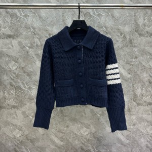 톰브라운 양모 여자 가디건