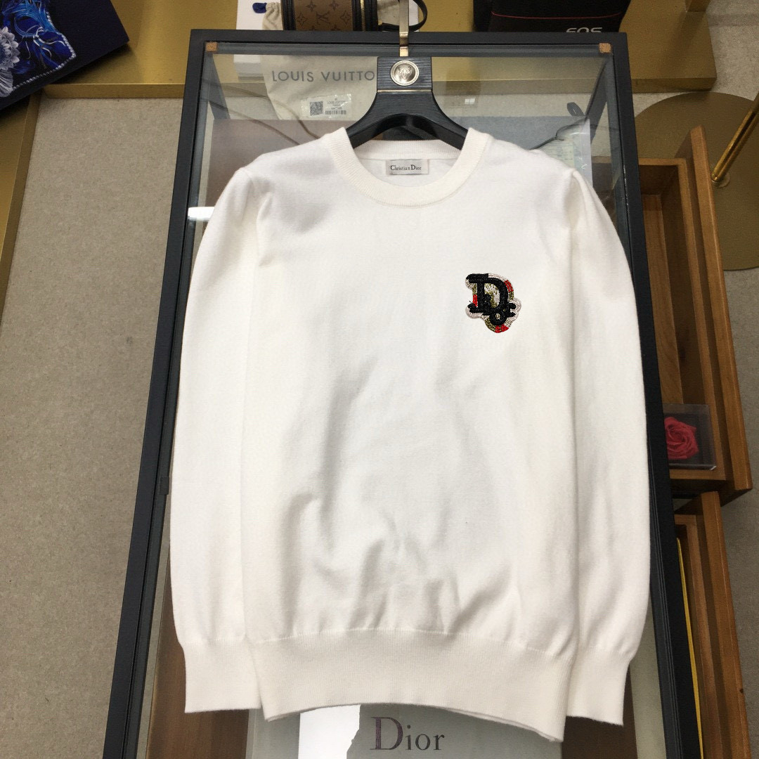 디올 2컬러 남자 니트