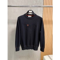 에르메스 2컬러 남자 니트