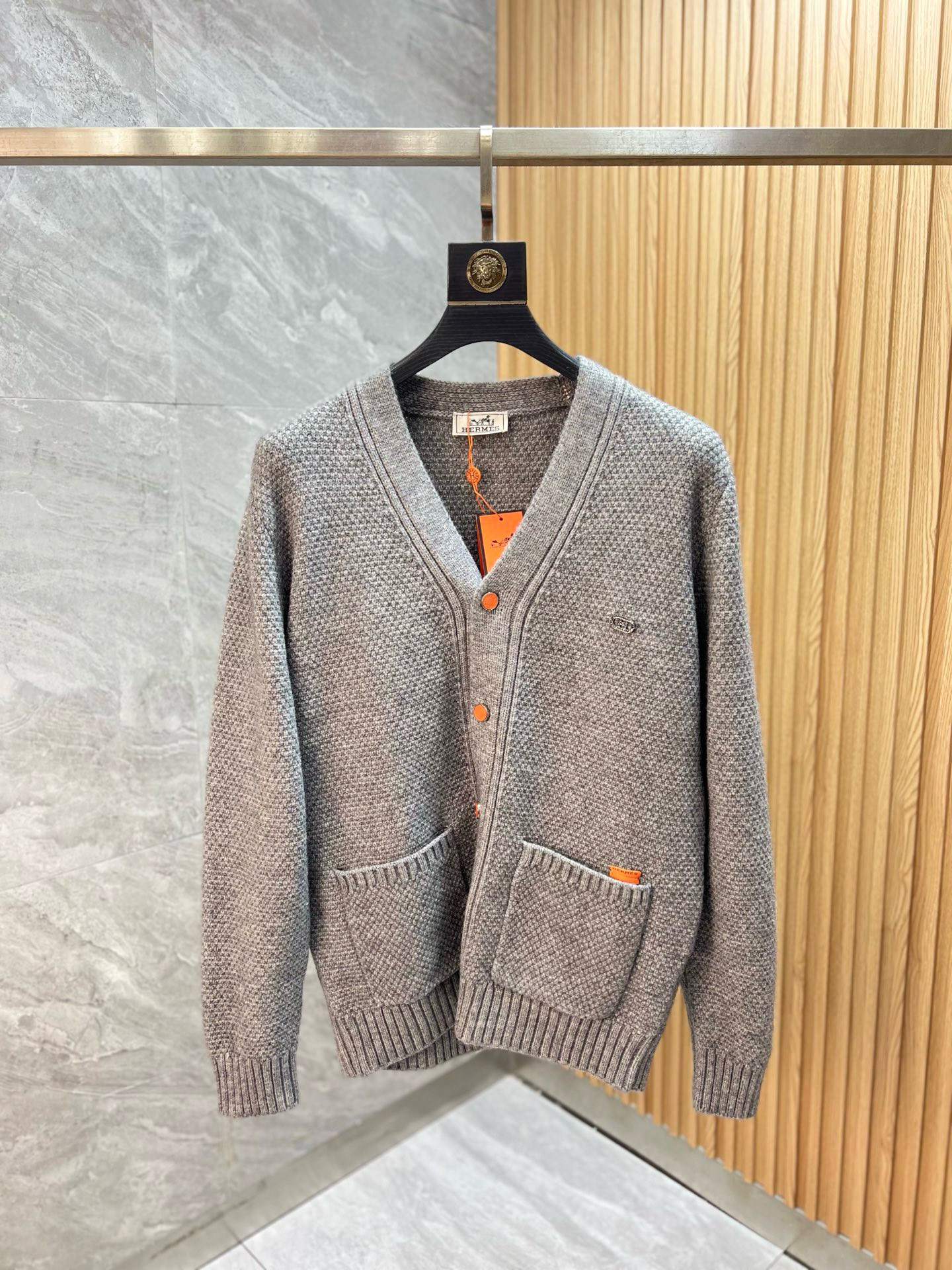 에르메스 3컬러 남자 가디건