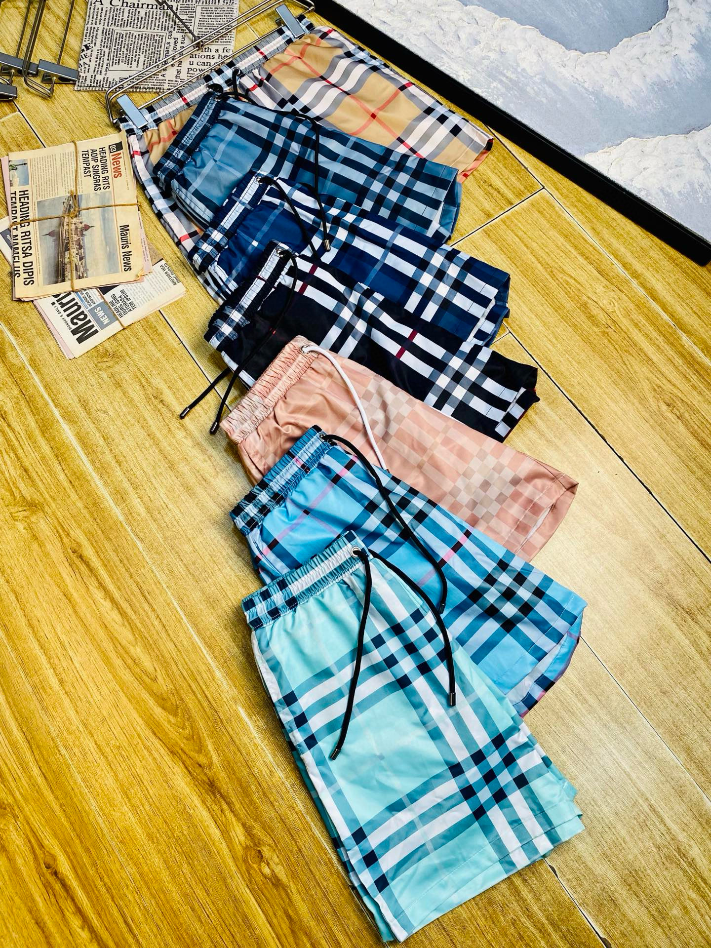 버버리 7컬러 남자 반바지