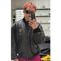 발렌시아가 송아지가죽 남녀공용 자켓