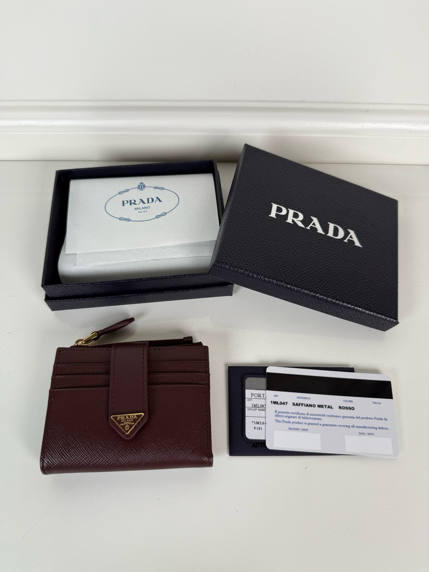 프라다 1ML047 카드지갑 머니클립