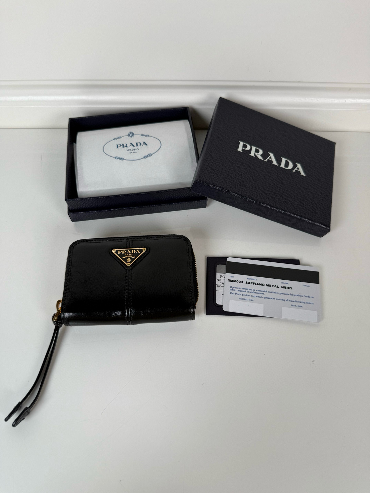 프라다 2MM003 남녀공용 카드지갑 머니클립
