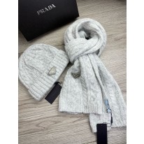 프라다 겨울 모자 세트