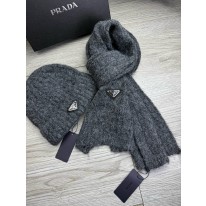 프라다 겨울 모자 세트