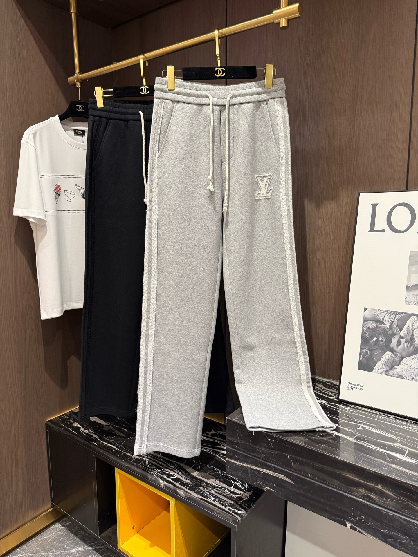 루이비통 2컬러 남자 바지