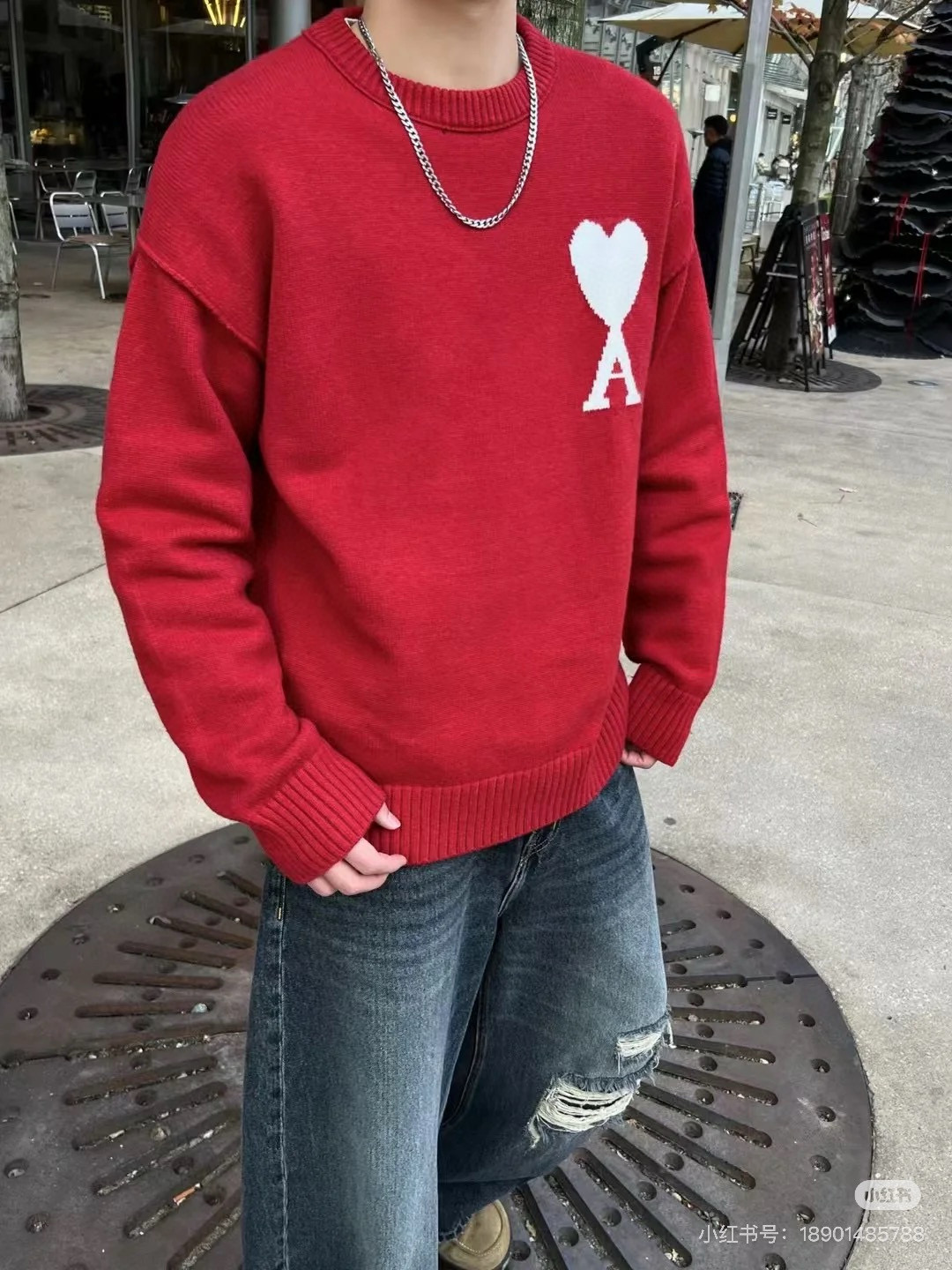 아미 아미리 남녀공용 니트