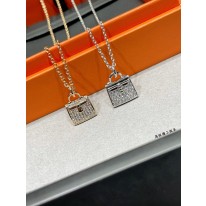 에르메스 2컬러 목걸이